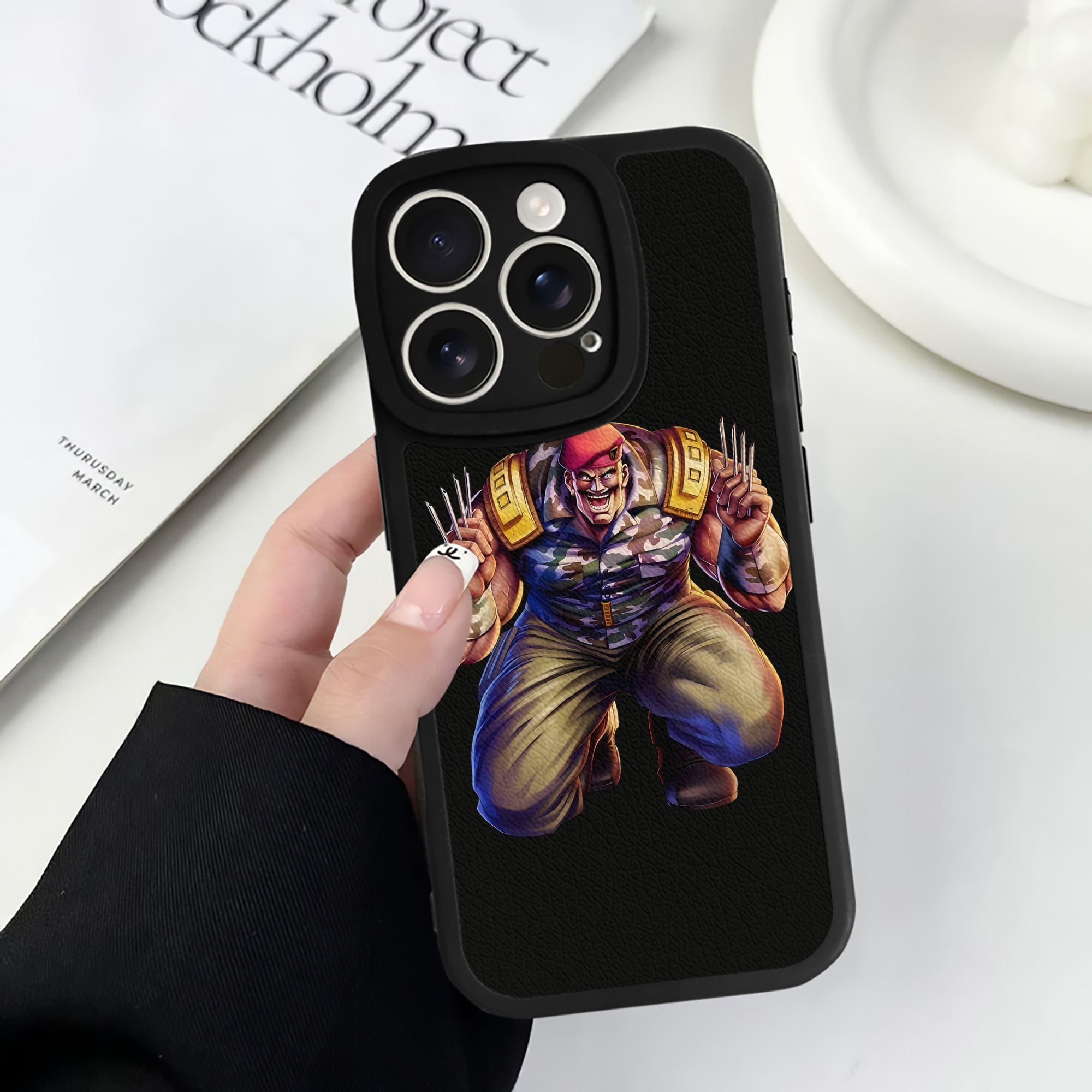 （画像用） 北斗の拳 Fist of the North Star 【iPhone 16シリーズ対応】シリコンスマホケース（レザー調） 材質：シリコン